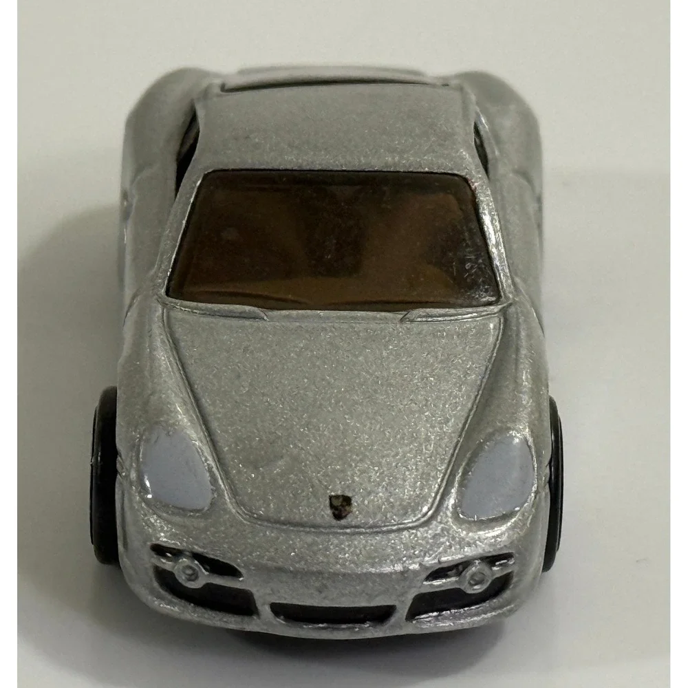 Hot Wheels Porsche Cayman S Kids 1:64 Silver Die-Cast Car Metallic Toy Vehicle